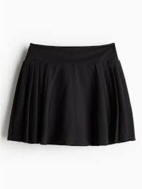 Abercrombie YPB Lined Tennis Skort Black Active Size XXL NWT